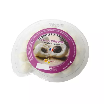 Goat cheese balls with purple fig 90g - FROMACOEUR