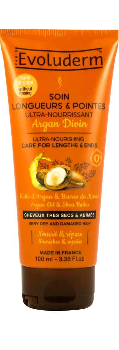 Tratamento Ultra-nutritivo Comprimentos e Pontas Argan Divin 100ml - Evoluderm