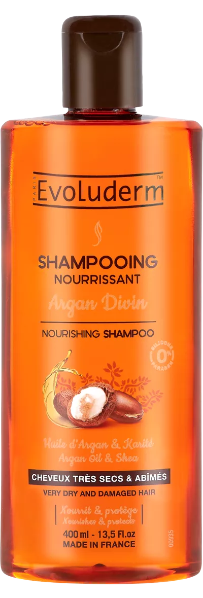 Goddelijke Argan Voedende Shampoo 400ml - Evoluderm