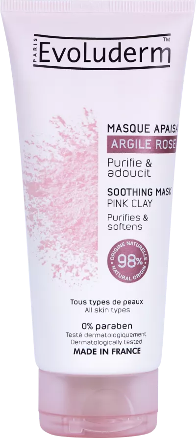 Soothing Mask with Pink Clay 100ml - Evoluderm