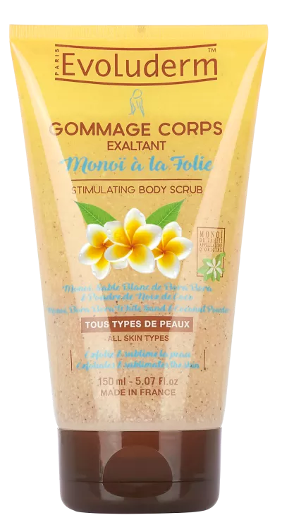 Monoi Exhilarating Body Scrub à La Folie 150ml - Evoluderm