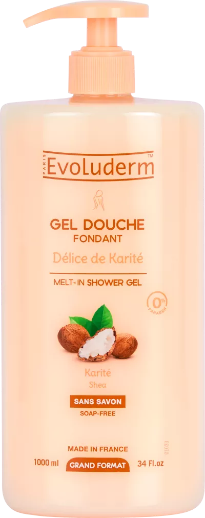 Shea Butter Melting Shower Gel 1l - Evoluderm