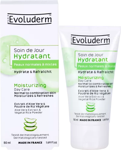 Soin De Jour Hydratant Peaux Normales à Mixtes 50ml - Evoluderm