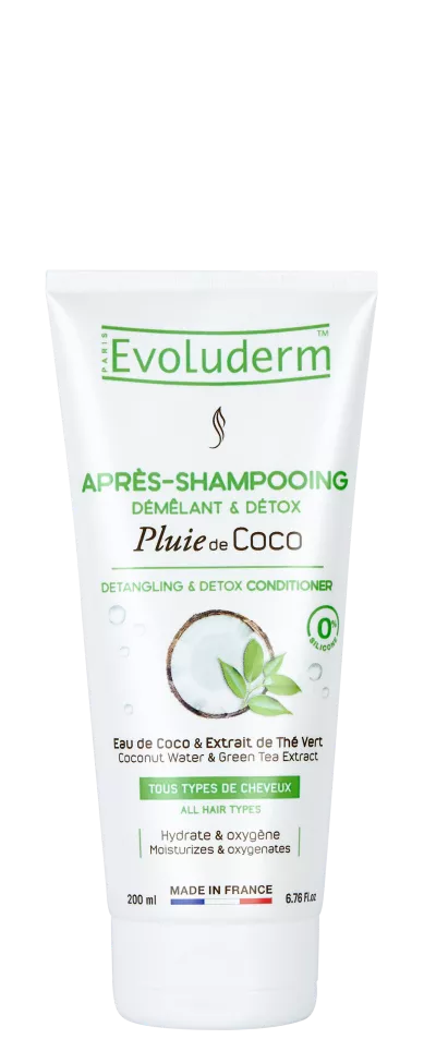 Acondicionador Desenredante y Detox Coconut Rain 200ml - Evoluderm