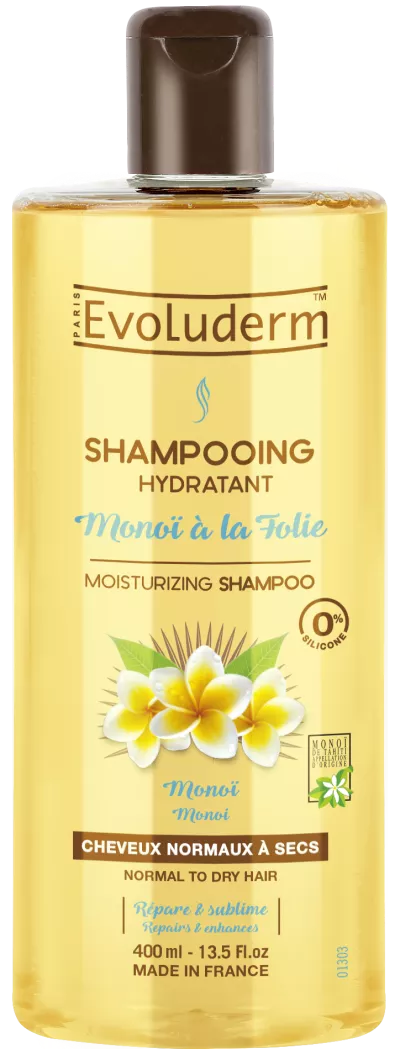 Monoi Moisturizing Shampoo à La Folie 400ml - Evoluderm