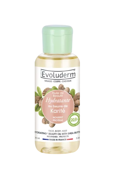 Huile De Beauté Hydratante Au Beurre De Karité 100ml - Evoluderm