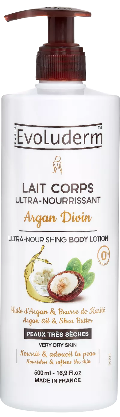 Ultra-nourri-nourriing mwili maziwa ya kimungu 500ml - Evoluderm