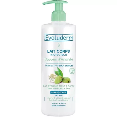 Leite corporal protetor suave de amêndoa 500ml - Evoluderm