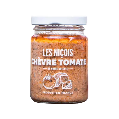 Preparazione basata su formaggio di capra, carciofo e pomodoro, 80g - LES NIÇOIS