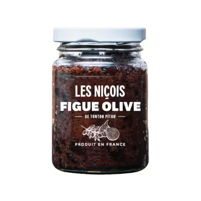 FIG و OLIVE COMPOTE ، 100G - LES NIÇOIS