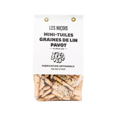 Mini-tuiles of flax spovers, 200g - LES NIÇOIS