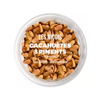Cacahuètes 3 Piments, 110g - LES NIÇOIS