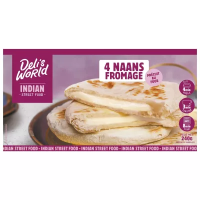Naans au fromage x4 - DELI'S WORLD