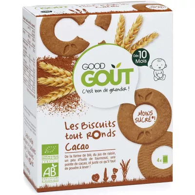 Biscuits Tout Ronds Cacao 80g - GOOD GOUT