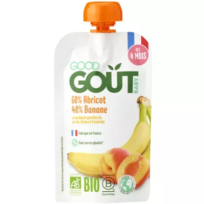 Apricot banana 120g - GOOD GOUT