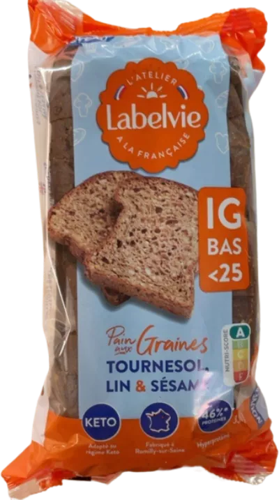 Pain Aux Graines Ig Bas 350 Gr