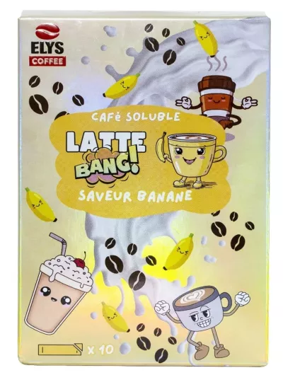 Café Soluble Latte Bang Saveur Banane 170 Gr - ELYS