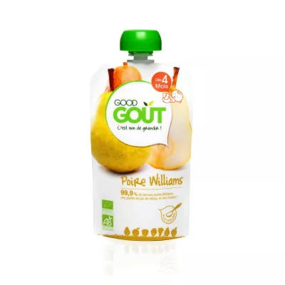 Gourde poire BIO dès 4 mois 120g - GOOD GOUT