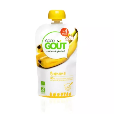 Gourde banane BIO dès 4 mois 120g - GOOD GOUT