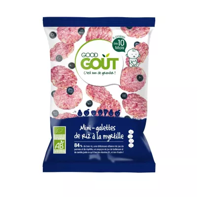 ميني كعك الأرز بالتوت الأزرق 40 جرام - GOOD GOUT