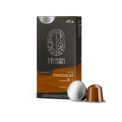 Café Chocolat  X10 Capsules Aluminium 55g compatible Nespresso