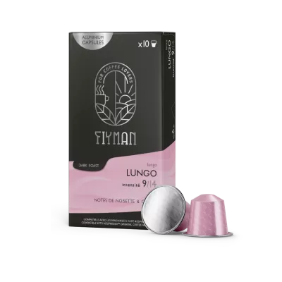Café Lungo X10 Capsules Aluminium 55g compatible Nespresso