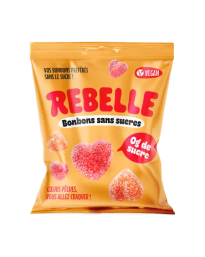 50g Rebelle Bonbons Coeurs