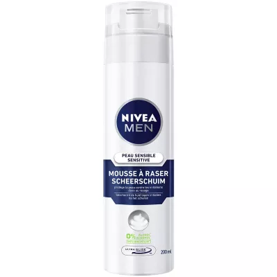 Espuma de Afeitar Pieles Sensibles Manzanilla 0% Alcohol 200ml - Nivea