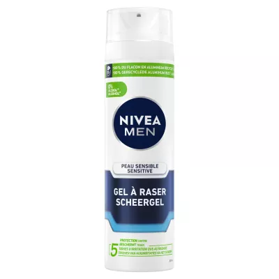 Gel de Afeitar Pieles Sensibles Manzanilla 0% Alcohol 200ml - Nivea
