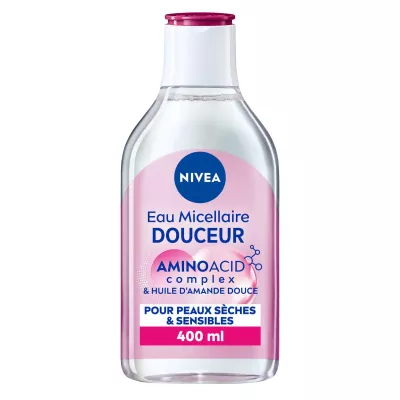 Eau Micellaire Démaquillante Peaux sèches Hydratante 400ml - NIVEA