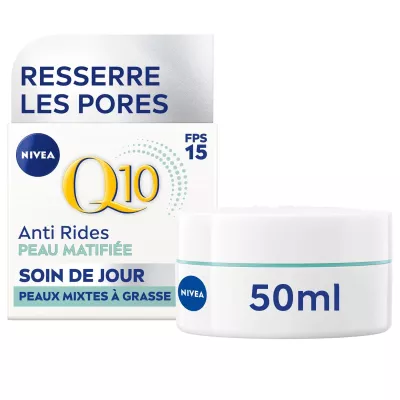 डे फेस मार्केट लाइट टेक्सचर Q10 एंटी-रिंकल्स ने 50ml को कस दिया - NIVEA