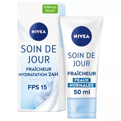 Día hidratante de crema facial Freshing FPS15 50 ml de pieles normales - NIVEA