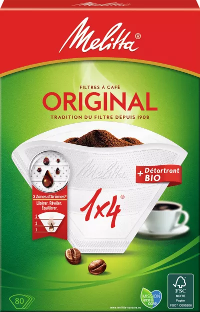 80 Filtre à Café 1x4 Blanc - Melitta