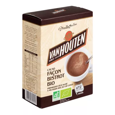 Chocolat en poudre instantané façon bistrot BIO - VAN HOUTEN