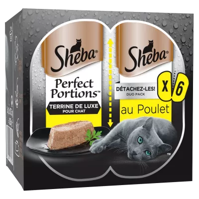 Perfect Portions Kattenvoer met Kip in Terrine X6 - Sheba