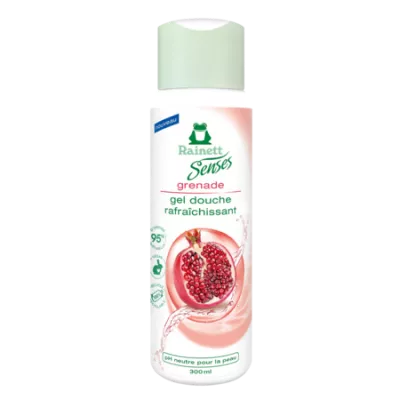 Gel douche Rafraîchissant PH Neutre Grenade Sans Microplastique Sans SLES Sans Paraben 300ml - RAINETT