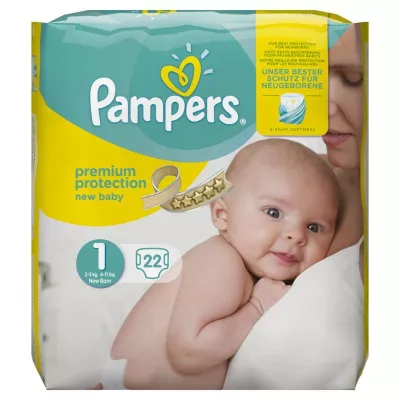 Couches bébé Premium T1 X22 - PAMPERS