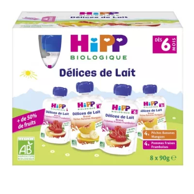 Biberones varias frutas a partir de 6 meses 8x90g - HIPP