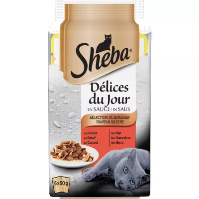 Paka za nyama 6x50g - SHEBA