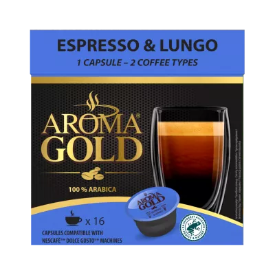 カフェエスプレッソ＆ルンゴ対応ドルチェグストX 16 100%アラビカ - Aroma Gold