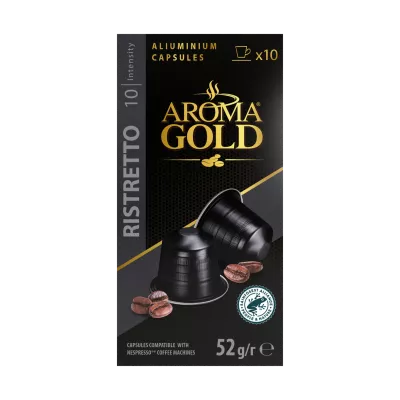 Café Ristretto Compatible Nespresso X 10. (intensity 10) - Aroma Gold