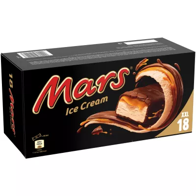 Glaces barres glacées chocolat caramel x18 - MARS