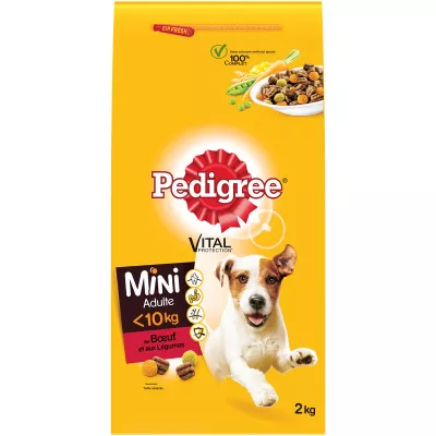 Croquettes pour chien mini adulte 2kg - PEDIGREE