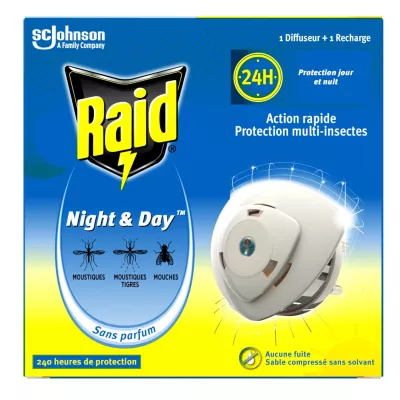 Difusor volador antiinsectos + Recarga de acción rápida Sin perfume -  Raid