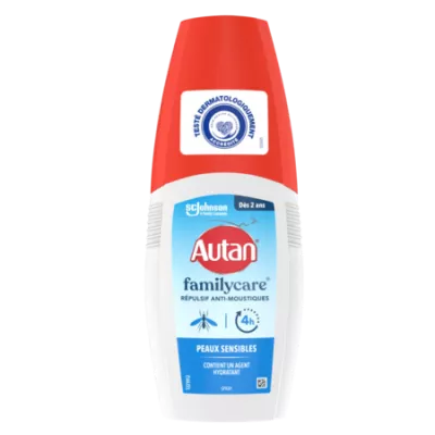 Répulsif Spray Anti- Moustiques Familycare 4h 100ml - AUTAN