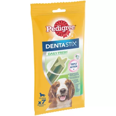 Que Dentastix Fresh dành cho chó cỡ vừa x7 que 180 g - PEDIGREE