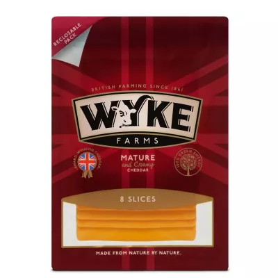 Fromage Cheddar Tranche Mature 160g -wyke Farms