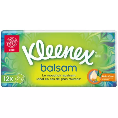 Mouchoirs balsam x12 étuis - KLEENEX