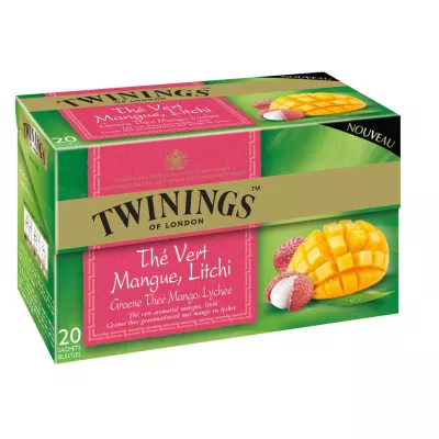 Thé vert mangue litchi x20 30g - TWININGS