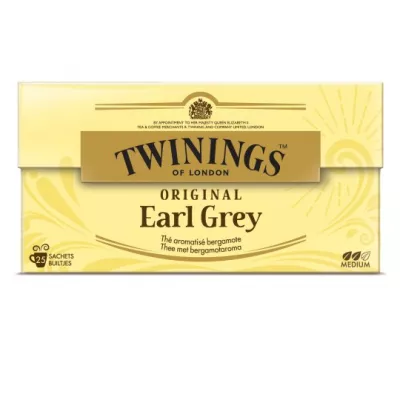 Thé original earl grey aromatisé bergamote x25 50g - TWININGS